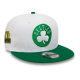 NEW ERA BOSTON CELTICS NBA CROWN PATCHES 9FIFTY SNAPBACK CAP 'WHITE'