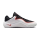 NIKE MEN'S PRECISION 8 LOW BASKETBALL SHOES 'BLACK/WHITE/PICANTE RED'