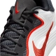 NIKE MEN'S PRECISION 8 LOW BASKETBALL SHOES 'BLACK/WHITE/PICANTE RED'