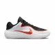 NIKE MEN'S PRECISION 8 LOW BASKETBALL SHOES 'BLACK/WHITE/PICANTE RED'