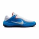 NIKE MEN'S PRECISION 8 LOW BASKETBALL SHOES 'BLUE/WHITE/PICANTE RED'