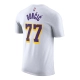 NIKE MENS NBA LUKA DONCIC LOS ANGELES LAKERS ASSOCIATION EDITION SHORT SLEEVE T-SHIRT 'WHITE'