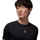 NIKE MEN'S DRI-FIT JORDAN SPORT SHORT-SLEEVE BASE LAYER TOP BLACK