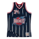 SWINGMAN JERSEY HOUSTON ROCKETS ROAD 1996-97 HAKEEM OLAJUWON 'NAVY'