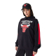 NEW ERA CHICAGO BULLS NBA COLOUR BLOCK PULLOVER HOODIE 'BLACK'