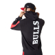 NEW ERA CHICAGO BULLS NBA COLOUR BLOCK PULLOVER HOODIE 'BLACK'