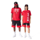 NEW ERA CHICAGO BULLS NBA COLOUR BLOCK SHORTS 'BLACK'
