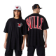 NEW ERA CHICAGO BULLS NBA ARCH WORDMARK OVERSIZED T-SHIRT 'BLACK'