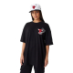 NEW ERA CHICAGO BULLS NBA ARCH WORDMARK OVERSIZED T-SHIRT 'BLACK'