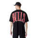 NEW ERA CHICAGO BULLS NBA ARCH WORDMARK OVERSIZED T-SHIRT 'BLACK'