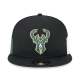 NEW ERA MILWAUKEE BUCKS MULTI PATCH 9FIFTY SNAPBACK CAP 'BLACK'