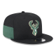 NEW ERA MILWAUKEE BUCKS MULTI PATCH 9FIFTY SNAPBACK CAP 'BLACK'