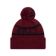 NEW ERA CHICAGO BULLS JAKE BOBBLE KNIT BEANIE HAT 'RED'