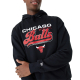 NEW ERA CHICAGO BULLS NBA RETRO GRAPHIC BLACK OVERSIZED HOODIE 'BLACK'