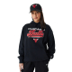 NEW ERA CHICAGO BULLS NBA RETRO GRAPHIC BLACK OVERSIZED HOODIE 'BLACK'