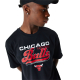 NEW ERA CHICAGO BULLS NBA RETRO GRAPHIC BLACK OVERSIZED T-SHIRT 'BLACK'