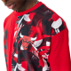 NEW ERA CHICAGO BULLS NBA CUT AND SEW RED OVERSIZED T-SHIRT 'RED'