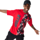 NEW ERA CHICAGO BULLS NBA CUT AND SEW RED OVERSIZED T-SHIRT 'RED'