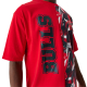 NEW ERA CHICAGO BULLS NBA CUT AND SEW RED OVERSIZED T-SHIRT 'RED'