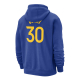 NIKE GOLDEN STATE WARRIORS CLUB STEPHEN CURRY NBA PULLOVER HOODIE 'BLUE'