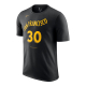 NIKE GOLDEN STATE WARRIORS STEPHEN CURRY CITY EDITION NBA T-SHIRT 'BLACK'