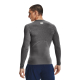 UA HEATGEAR ARMOUR COMPRESSION LONG SLEEVE T-SHIRT 'GREY'