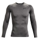 UA HEATGEAR ARMOUR COMPRESSION LONG SLEEVE T-SHIRT 'GREY'
