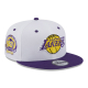 NEW ERA LOS ANGELES LAKERS WHITE CROWN PATCH 9FIFTY SNAPBACK CAP 'WHITE'