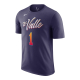 NIKE DEVIN BOOKER PHOENIX SUNS CITY EDITION NBA T-SHIRT 'NAVY BLUE'
