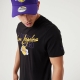 NEW ERA LOS ANGELES LAKERS NBA SCRIPT T-SHIRT 'BLACK'