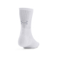 UA 3-MAKER MID-CREW SOCKS (3 PAIRS) 'WHITE'