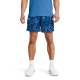 UA BASELINE PRINTED SHORTS 'BLUE'