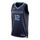 NIKE MEMPHIS GRIZZLIES JA MORANT DRI-FIT NBA SWINGMAN ICON EDITION JERSEY 'NAVY BLUE'