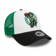 NEW ERA BOSTON CELTICS NBA 9FORTY A-FRAME TRUCKER CAP 'WHITE/BLACK'