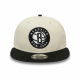 NEW ERA BROOKLYN NETS NBA LOGO 9FIFTY SNAPBACK CAP 'BEIGE'