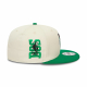 BOSTON CELTICS NBA LOGO 9FIFTY SNAPBACK CAP 'BEIGE'