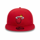 NEW ERA MIAMI HEAT NBA REAR LOGO 9FIFTY SNAPBACK CAP 'RED'