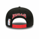 CHICAGO BULLS NBA REAR LOGO 9FIFTY SNAPBACK CAP BLACK'