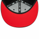 CHICAGO BULLS NBA REAR LOGO 9FIFTY SNAPBACK CAP BLACK'