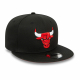 NEW ERA CHICAGO BULLS NBA REAR LOGO 9FIFTY SNAPBACK CAP BLACK'