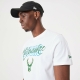 NEW ERA MILWAUKEE BUCKS NBA SCRIPT T-SHIRT 'WHITE'