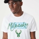 NEW ERA MILWAUKEE BUCKS NBA SCRIPT T-SHIRT 'WHITE'
