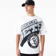NEW ERA BROOKLYN NETS NBA LARGE WORDMARK OVERSIZED T-SHIRT 'WHITE'