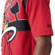 NEW ERA MIAMI HEAT NBA LARGE WORDMARK DARK OVERSIZED T-SHIRT 'RED'