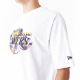 NEW ERA LOS ANGELES LAKERS NBA LARGE INFILL OVERSIZED T-SHIRT 'WHITE'