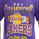 LOS ANGELES LAKERS CHAMPIONS GRAPHIC PRINT OVERSIZED T-SHIRT 'PURPLE'