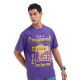 LOS ANGELES LAKERS CHAMPIONS GRAPHIC PRINT OVERSIZED T-SHIRT 'PURPLE'