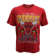 CHICAGO BULLS CHAMPIONS GRAPHIC PRINT OVERSIZED T-SHIRT 'RED'