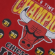 CHICAGO BULLS CHAMPIONS GRAPHIC PRINT OVERSIZED T-SHIRT 'RED'