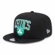 NEW ERA BOSTON CELTICS NBA PATCH 9FIFTY SNAPBACK CAP 'BLACK/GREEN'